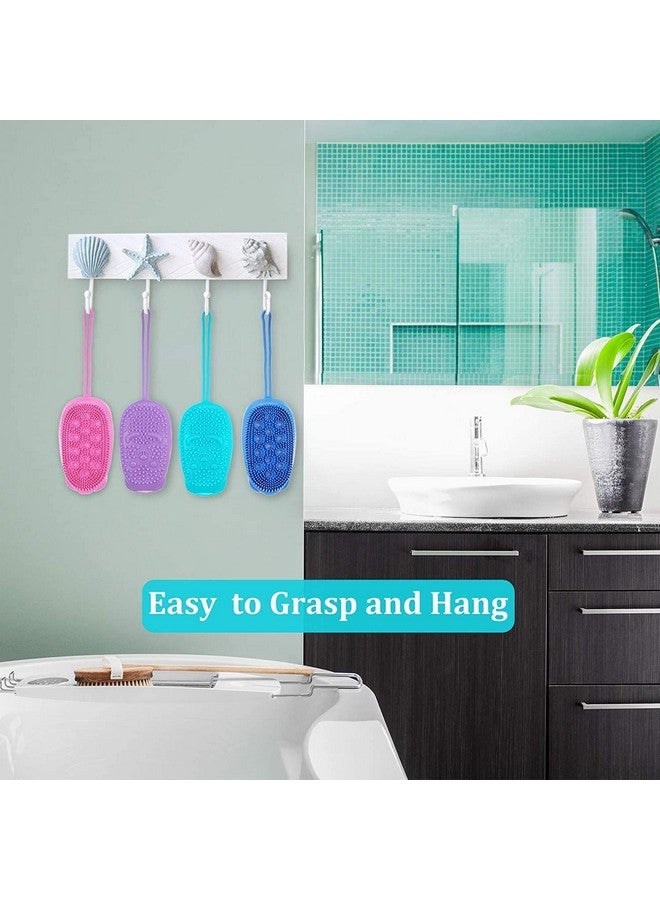 AG E-Com Silicone Bubble Bath Brush Quick Foaming Scrubbing Brushes Soft Rubbing Massage Bubble Body Cleaner for Shower Bathroom - Image 3