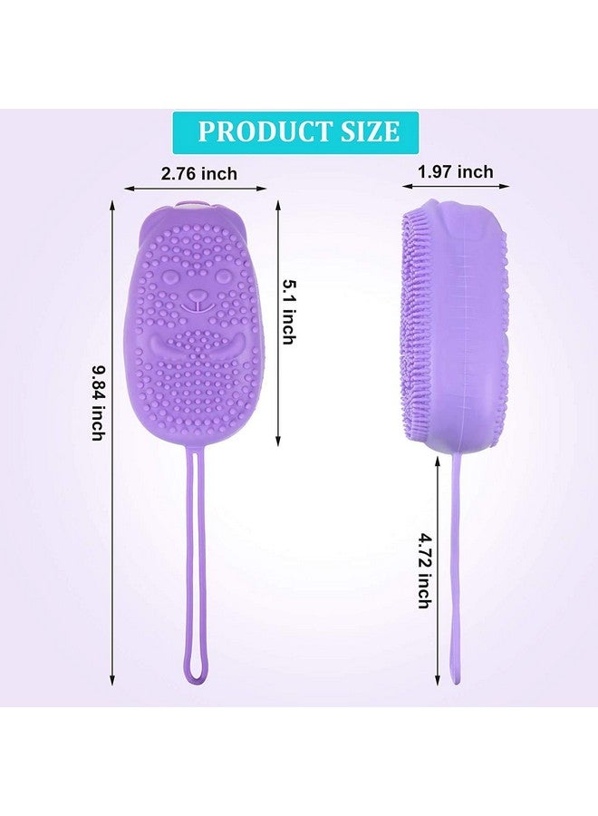 AG E-Com Silicone Bubble Bath Brush Quick Foaming Scrubbing Brushes Soft Rubbing Massage Bubble Body Cleaner for Shower Bathroom - Image 2