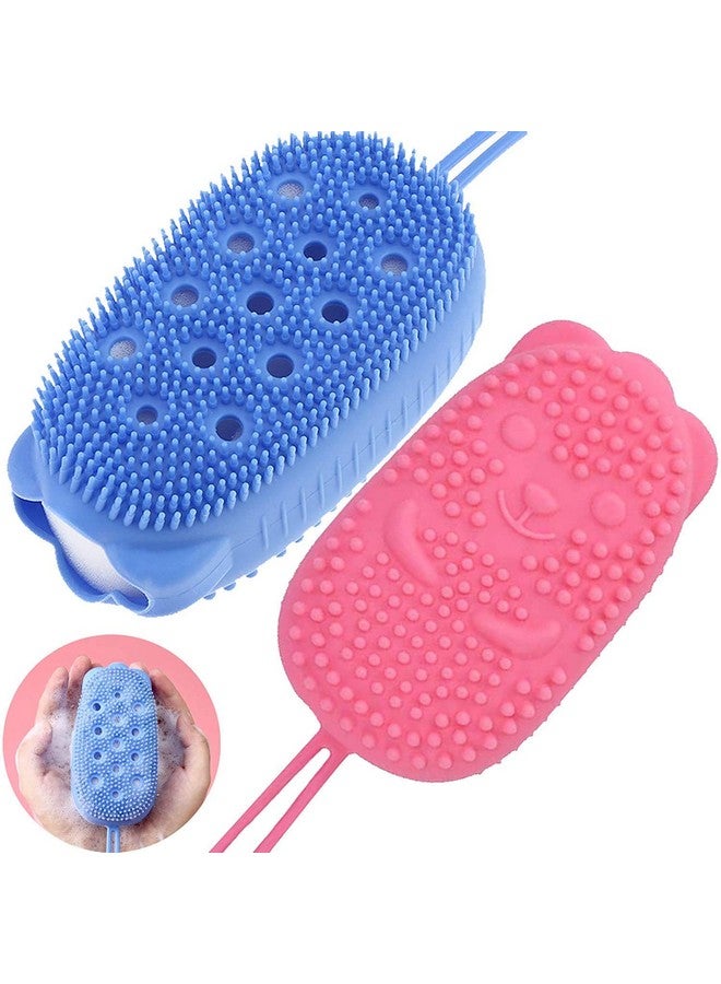 AG E-Com Silicone Bubble Bath Brush Quick Foaming Scrubbing Brushes Soft Rubbing Massage Bubble Body Cleaner for Shower Bathroom - Image 4