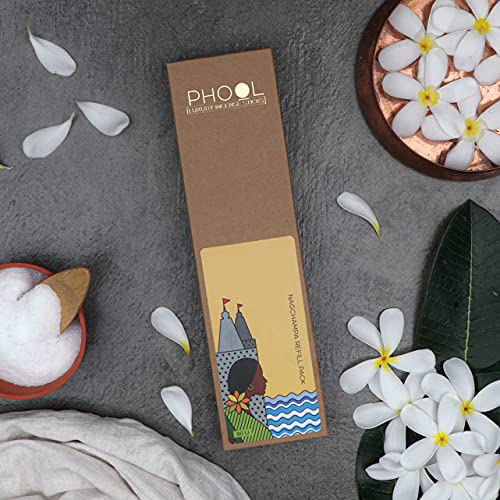 Phool Luxury Incense Nagchampa Refill Pack – 80 Organic Charcoal & Sulphur-Free Agarbatti (200g), Soothing Fragrance for Mood Upliftment, Pooja & Meditation - Image 3