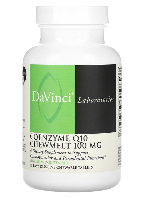 Coenzyme Q10 Chewmelt 100 mg 60 Easy Dissolve Chewable Tablets