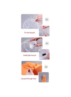Thoraya Ghost Cloth Hanging Lamp Horror Ghost Glowing Cloth Hanging Ghost Halloween Room Atmosphere Decoration  - Image 1