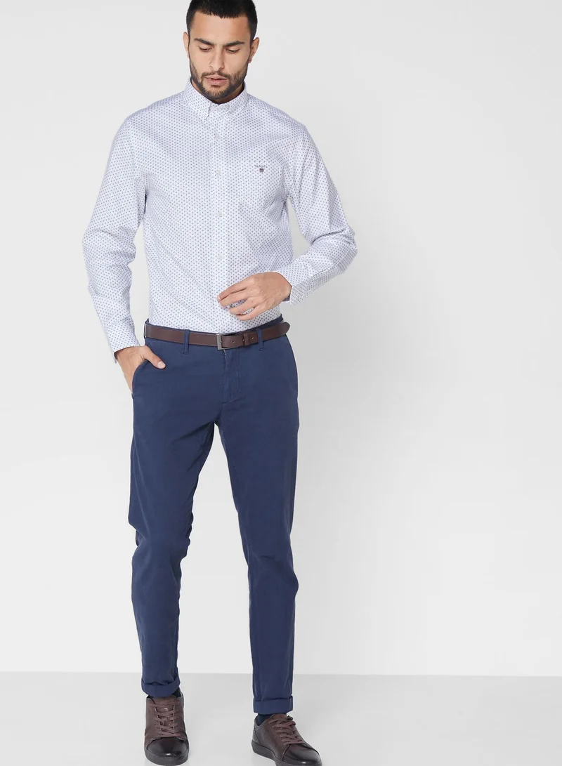 GANT Micro Print Regular Fit Shirt