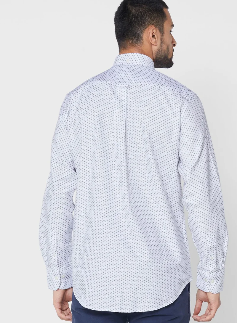 GANT Micro Print Regular Fit Shirt
