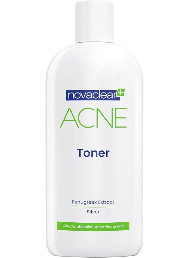 نوفاكلير Novaclear Acne Toner - for Oily & Acne-Prone Skin with Fenugreek Extract and Allantoin, Facial Toner for Skin Inflammation, Clear Complexion and Matte Finish 150 ML - Image 1