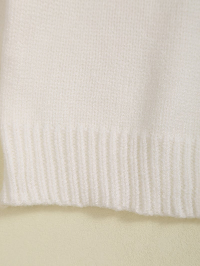 Girl'S Tassel Decorative Knitted Pullover Warm Sweater - Image 5