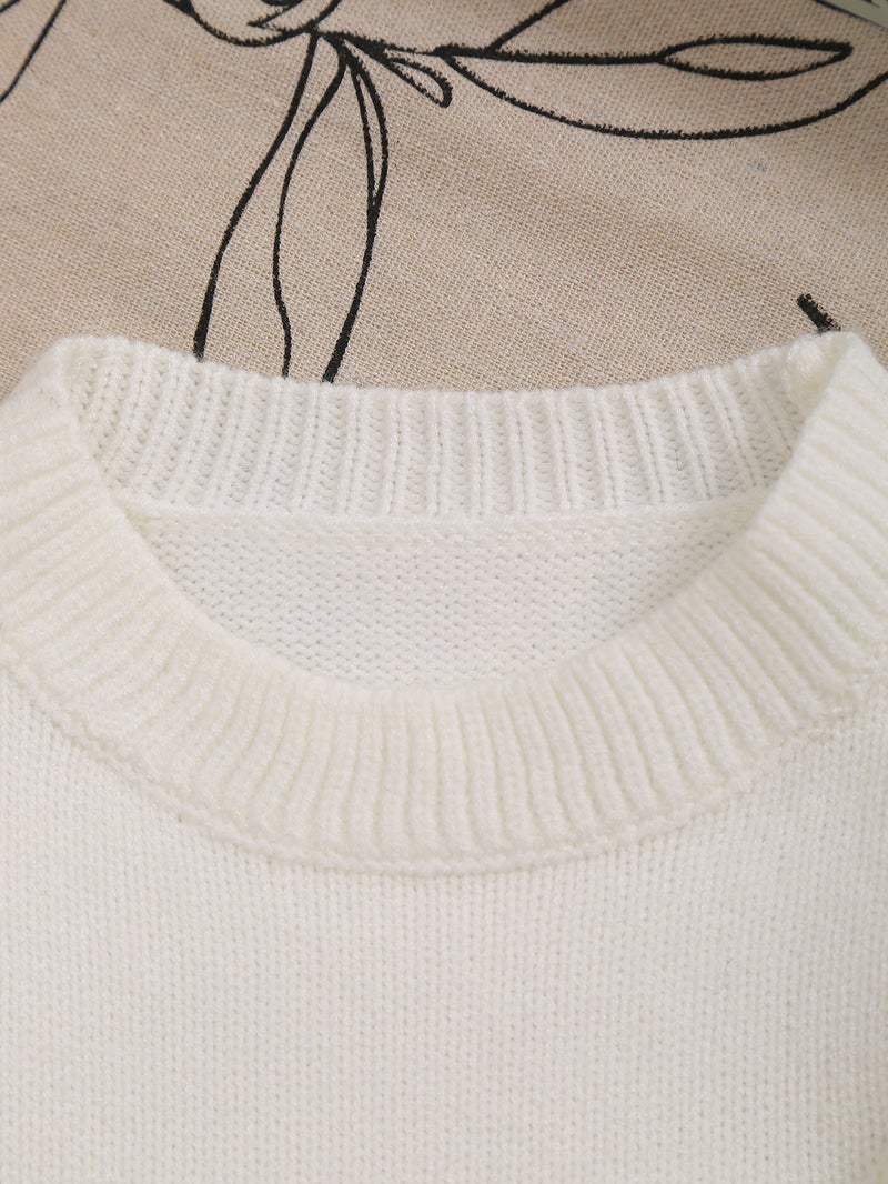 Girl'S Tassel Decorative Knitted Pullover Warm Sweater - Image 3