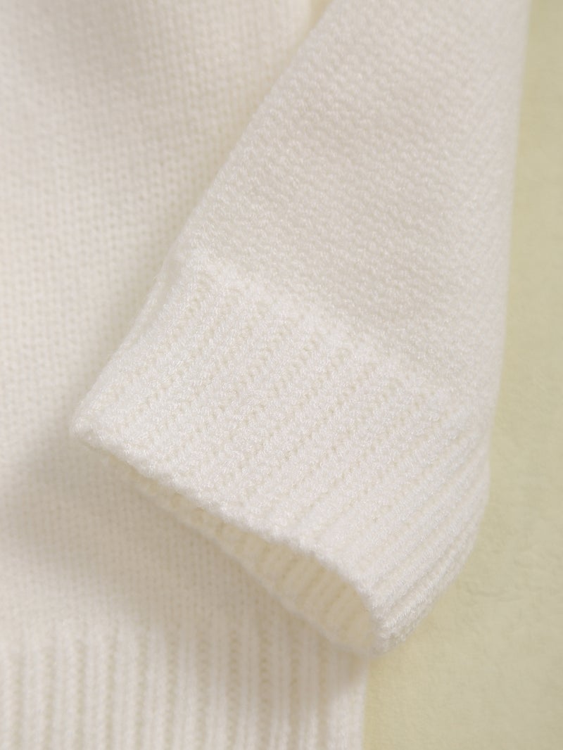 Girl'S Tassel Decorative Knitted Pullover Warm Sweater - Image 4