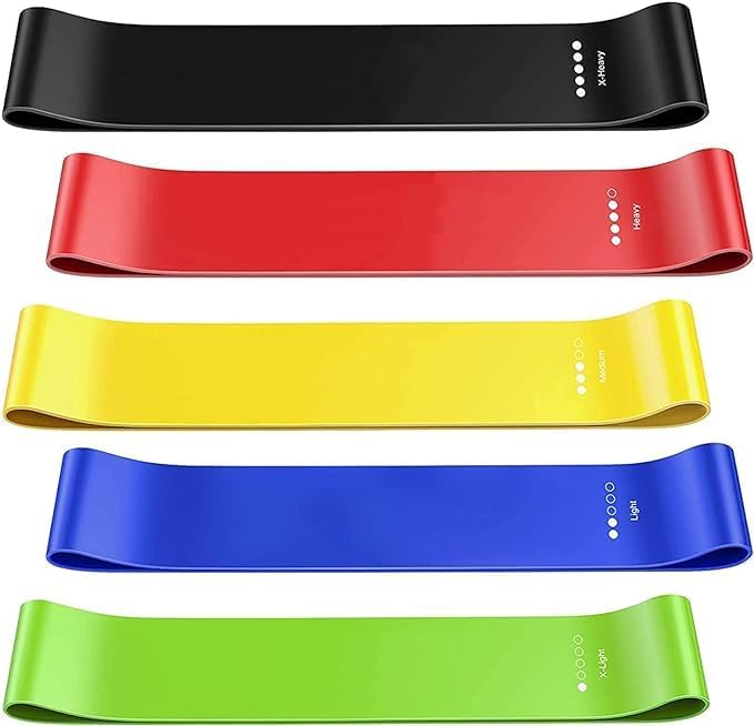 CITY STAR-5 Pcs Resistance Bands Set 100% Original Latex Resistance Bands Elastic Bands for Strength Training Gym Crossfit Yoga Elastic Pull Rope Hip Workout Equipment