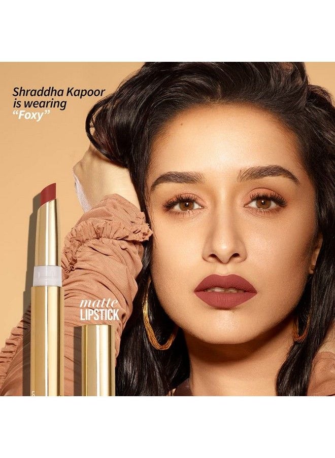 MyGlamm أحمر شفاه غير لامع يدوم طويلاً من Ultimatte - bombshell (أحمر) - 1.3 جرام؛ مع كرات مملوءة بحمض الهيالورونيك؛ أحمر شفاه يدوم طويلاً؛ أحمر شفاه غير لامع  - Image 4
