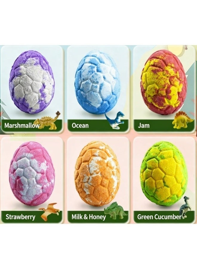Bath 6 Pieces Bath Bombs for Kids, Handmade Bath Bombs with Surprise Toys Inside, Soda Salt Balls, Natural Organic Earth and Sea Bubble Baths Fizzy Toys to Moisturize Dry Skin for Boys and Girls - Image 2