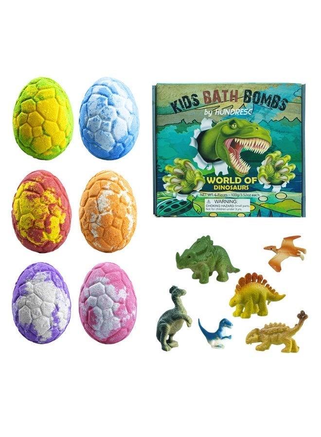 Bath 6 Pieces Bath Bombs for Kids, Handmade Bath Bombs with Surprise Toys Inside, Soda Salt Balls, Natural Organic Earth and Sea Bubble Baths Fizzy Toys to Moisturize Dry Skin for Boys and Girls - Image 3