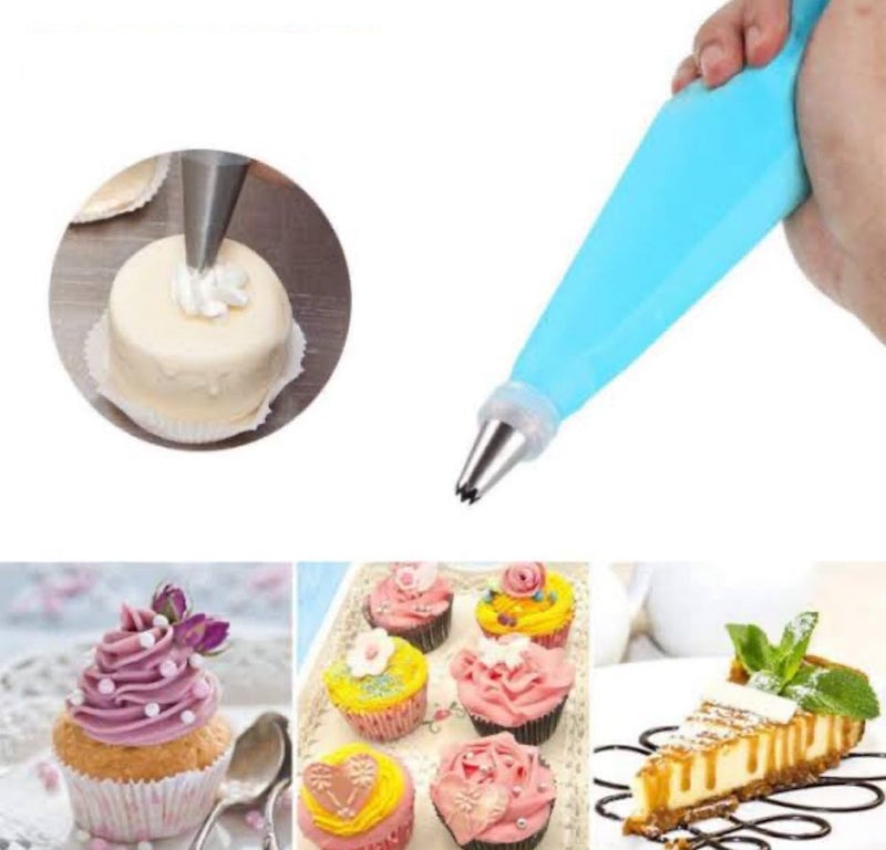 7-Piece Stainless Steel Piping Tips Set for Cake Decorating, Cream Nozzles for Cupcakes, Pastries & Baking, Reusable Dessert Decorating Tools - Image 2