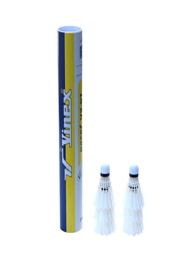 Vinex Badminton Duck Feather Shuttlecock - Pacer, 1 Pack of 12 Pcs, Suitable for Indoor-Outdoor Practice and Training | Badminton Shuttlecocks - Image 3