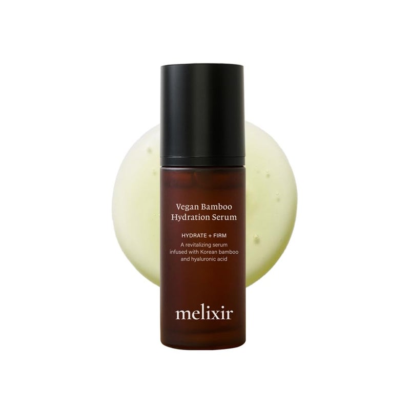 Melixir Vegan Bamboo Hydration Serum Moisturizing Face Serum for Sensitive  AcneProne Skin Hyaluronic Acid  Centella Asiatica Improves Skin Texture  Wrinkles Daily Korean Skincare 17 floz