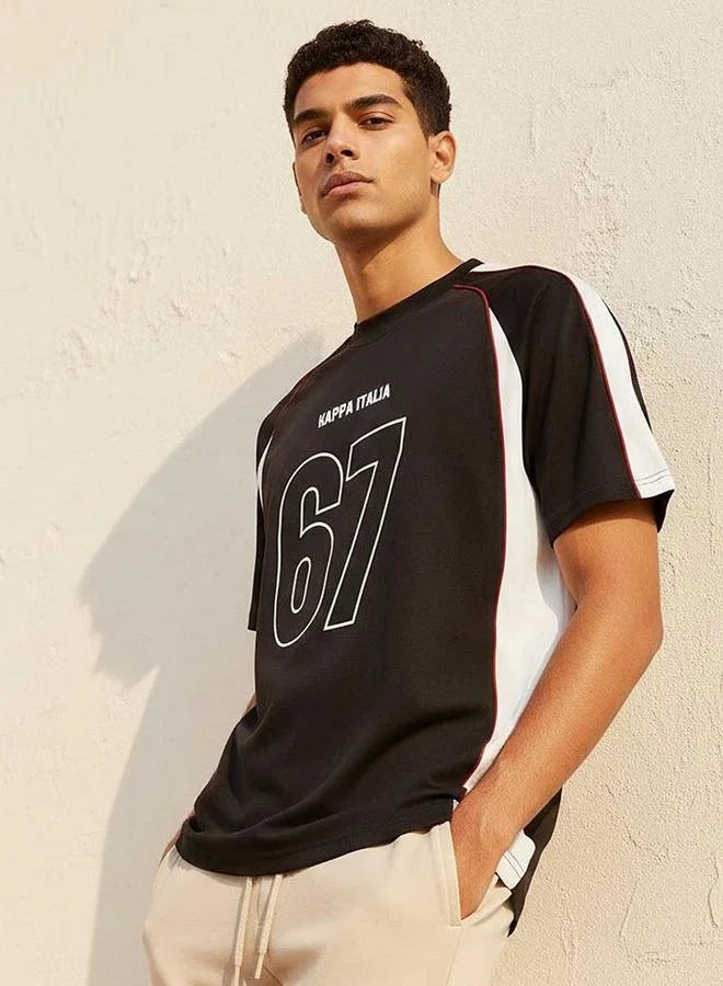 Kappa Black Kappa 2 Way Stretch T-shirt for Men | Best Price UAE