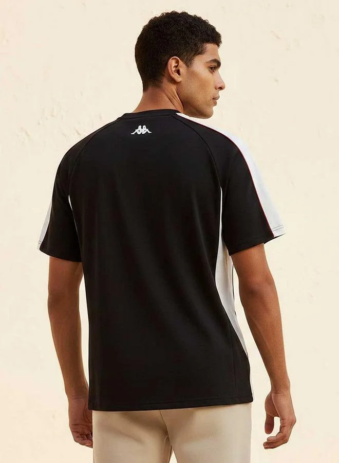 Kappa Black Kappa 2 Way Stretch T-shirt for Men | Best Price UAE