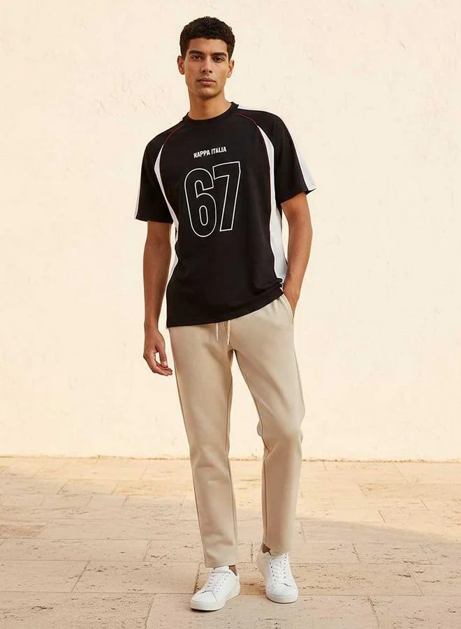 Kappa Black Kappa 2 Way Stretch T-shirt for Men | Best Price UAE