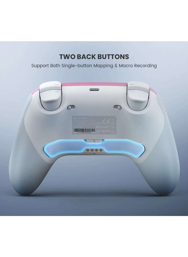 General - Wireless Gamepad Gamesir Super Nova Bluetooth Multiplatform Game Controller compatible with PC, Steam, Switch, iOS, Android Hall Stick Hall Effect Triggers RGB Lighting Vibertion. Programmable 1000Hz Polling Rate 6 Axis Gyro One-Press Wake Up Charging Dock Blue-Black - Image 1