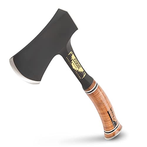 ESTWING Special Edition Sportsman's Axe - 14" Camping Hatchet with Forged Steel Construction & Genuine Leather Grip - E24ASEA - Image 1