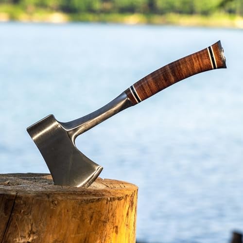 ESTWING Special Edition Sportsman's Axe - 14" Camping Hatchet with Forged Steel Construction & Genuine Leather Grip - E24ASEA - Image 4