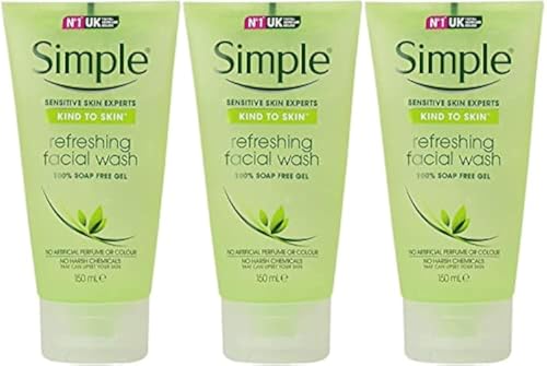 Simple Kind to Skin Refreshing Facial Gel Wash 507 Ounce  150 Ml Pack of 3