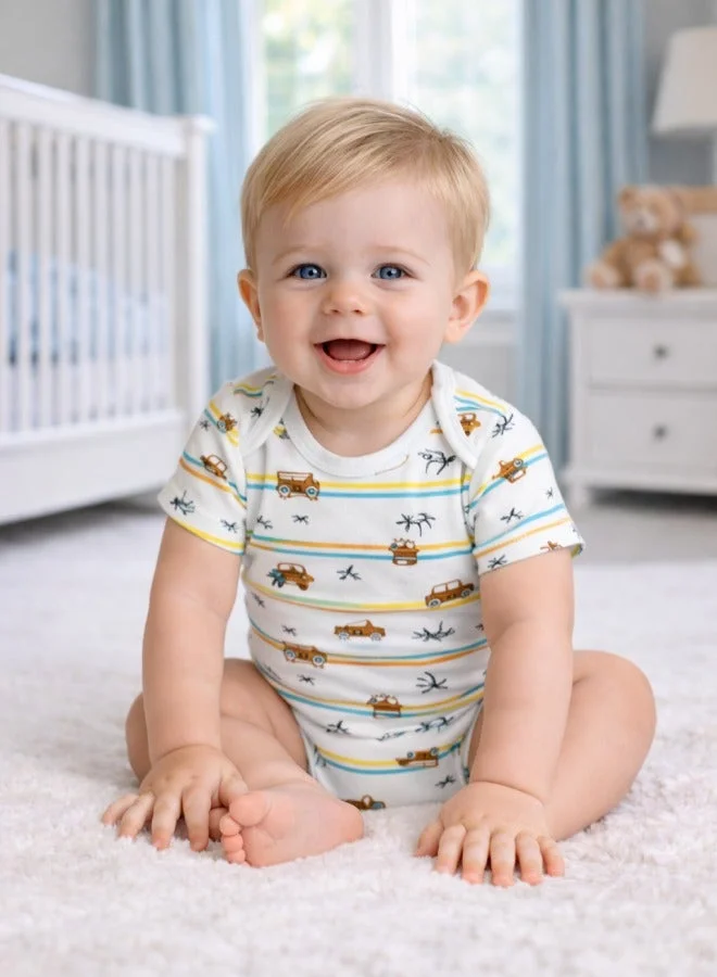 لؤي Cotton  Based Onesies | Sleepsuits| Night Suits|Jumpsuit | Wondersuit for Baby Boys & Baby Girls, New-Born, infants,Toddlers_ Including Vibrant Pattren & Colors Create festive look