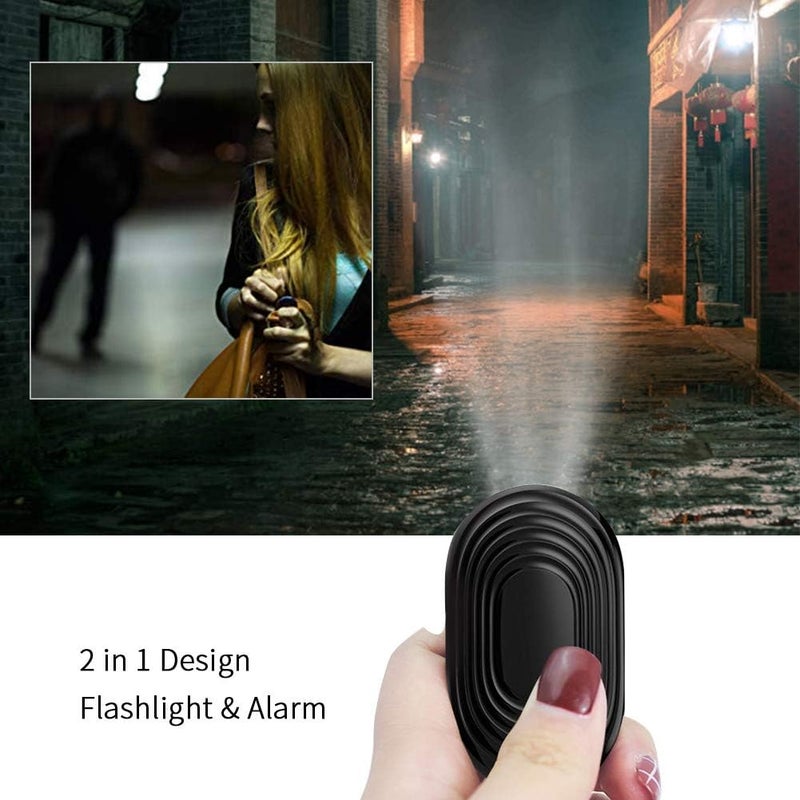 klarako Personal Alarm, 2 In 1 Mini high decibel alarm with Lighting function for security & protection, Anti-violation security alarm for children female students - Image 4