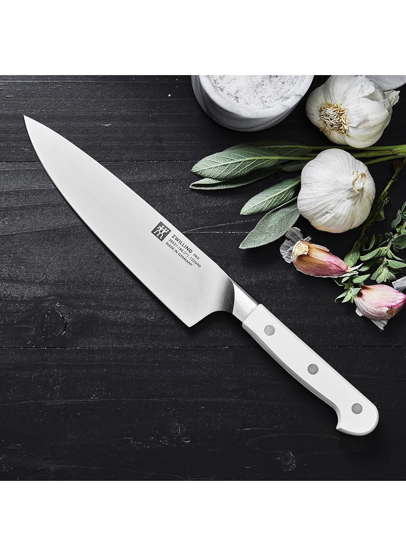 Zwilling ZWILLING Pro Le Blanc 7inch Slim Chefs Knife RazorSharp Blade White Polymer Handle Made in Germany  - Image 2