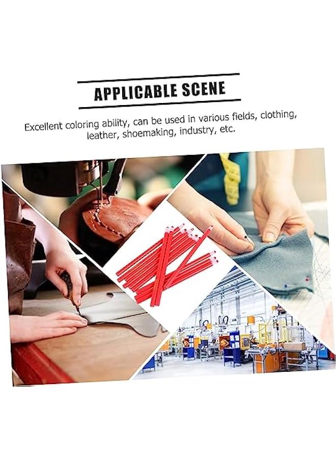 Generic 1 Box Paint Brush Set red Eyebrow Mapping Pencil Leather Tooling Kit Drawing Pencils Tailors Chalk Pencil Peel- Off Grease Pencil China Marker Peel-Off China Marker Blade  - Image 5