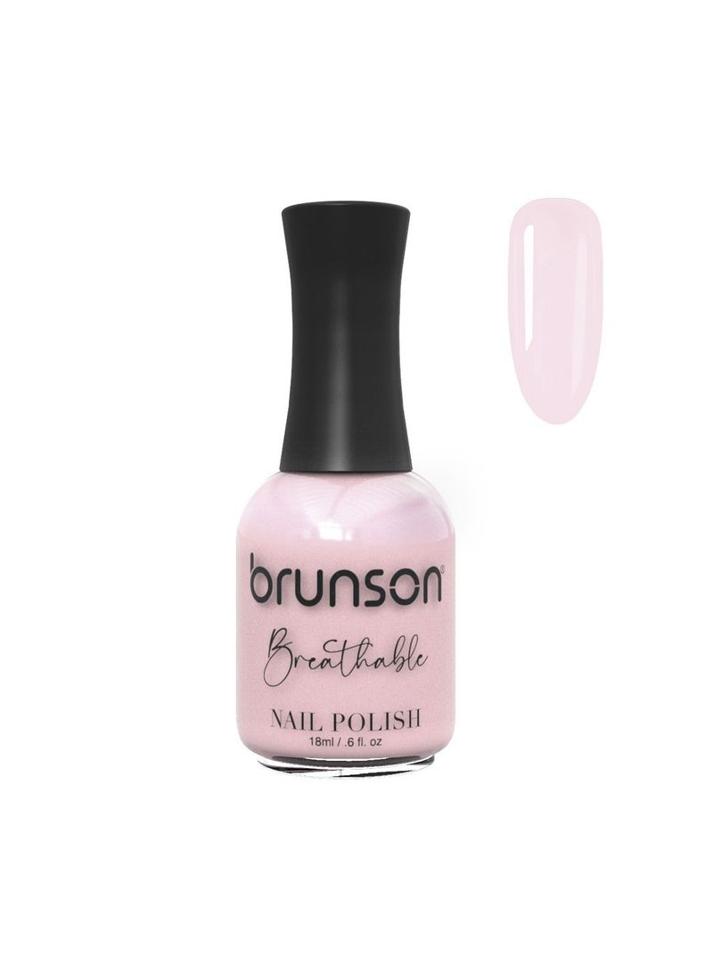 brunson Nail Lacquer 18ml Breathable Nail Polish Halal Nail Polish Wudu friendly Quick Dry long lasting but easy peel off Glossy Shine Water Based Nail Enamel No Need UV LED Lamp No curing Nail Paint