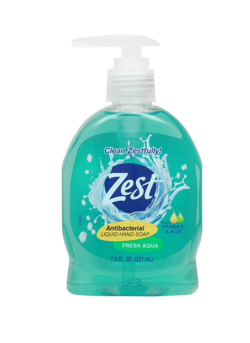 Zest Antibacterial Liquid Hand Soap Fresh Aqua Plus Vitamin E & Aloe 7.5 Fl. Oz - pzsku/Z5F3F580591E87E52DB76Z/45/_/1740661236/2ad4e6c5-4c42-4d20-8c8d-460dea107ba7