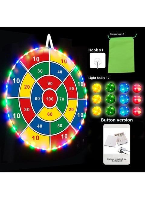 Extra Large 72cm Foldable Storage Animal Round Children's Sticky Ball Flying Dart Board Toy/ball/dart Board-Color:72cm 100 Light Edition Standard Package-Diameter:Boxed