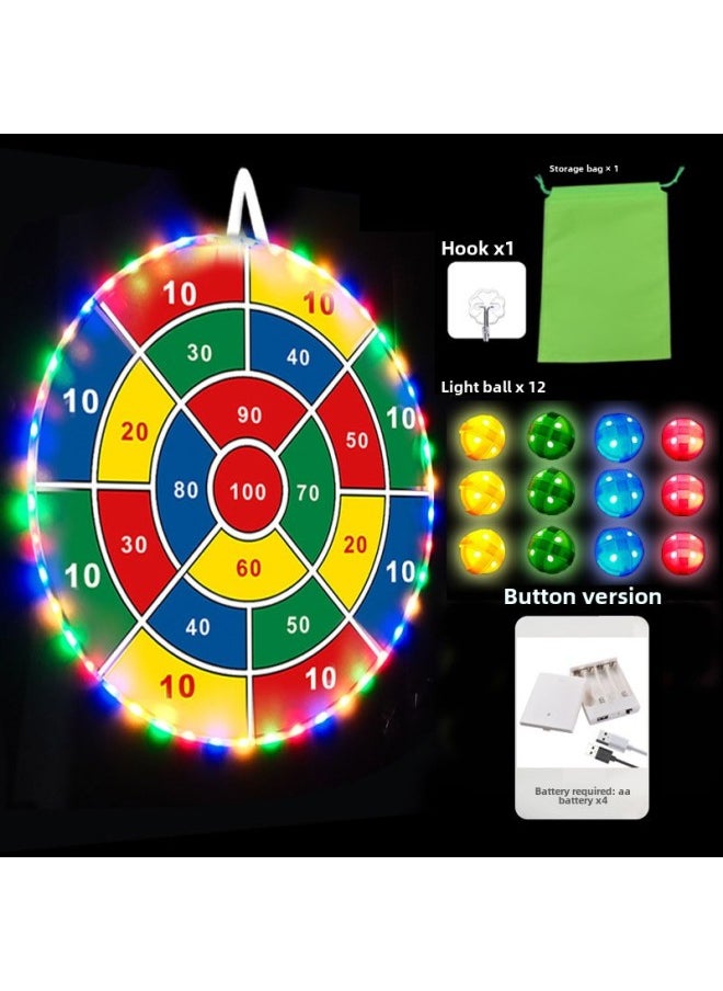 null - Extra Large 72cm Foldable Storage Animal Round Children's Sticky Ball Flying Dart Board Toy/ball/dart Board-Color:72cm 100 Light Edition Standard Package-Diameter:Boxed - Image 1