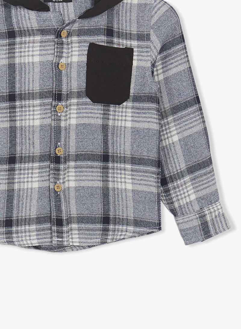 ريبلز مع نمشي قميص بأكمام طويلة للأولاد مع قبعة