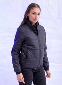 Freehand Women Regular Fit Solid Puffer Jacket  - Image 4