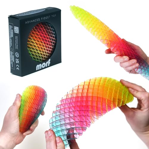 Morf Fidget Worm Toy Flexible 3D Sensory Slug Figgy Toy for Kids Teens and Adults Stretchy Quiet Stress and Anxiety Relief Focus For Play School Work Gifts Great For Classroom and Office - Image 1