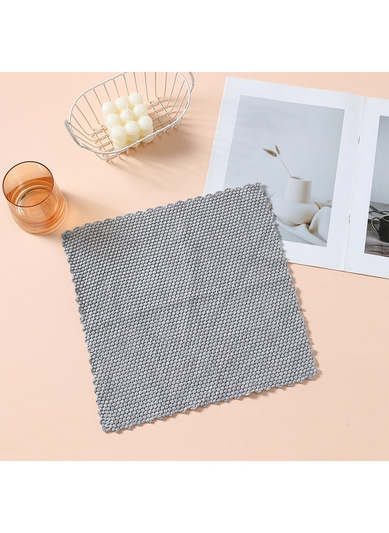 Microfiber Cleaning Cloth Absorbent Fast-Dry Grey