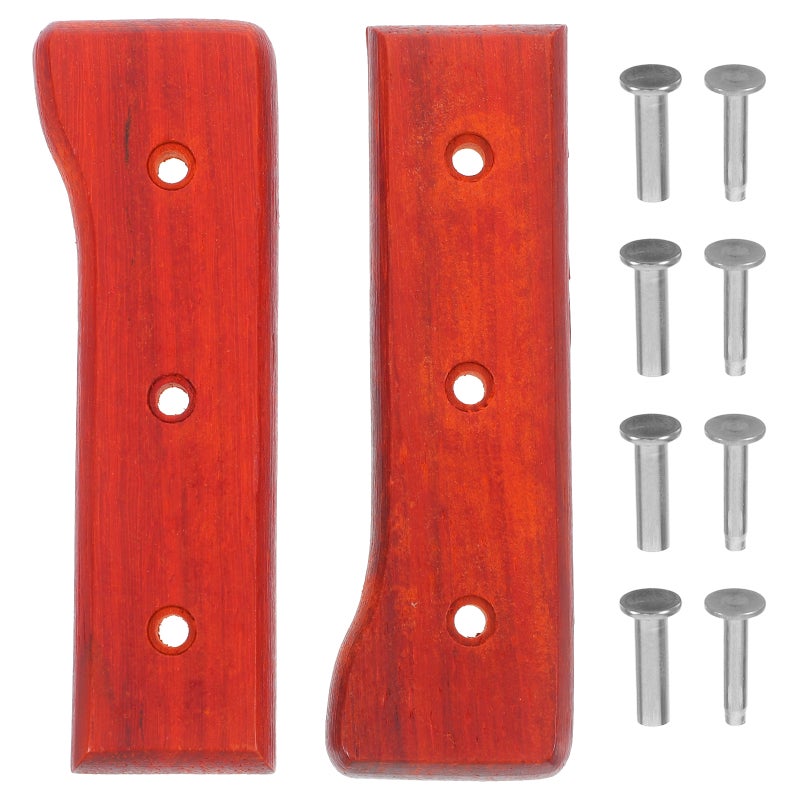 Wooden Cutter Handle with Non-slip Feature for Kitchen Tools Replacement and DIY Projects - Image 1