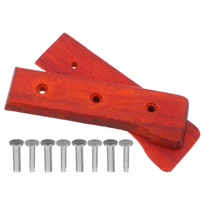 Wooden Cutter Handle with Non-slip Feature for Kitchen Tools Replacement and DIY Projects - Image 4