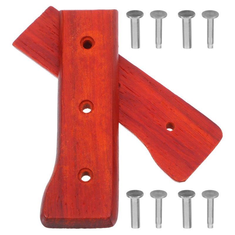 Wooden Cutter Handle with Non-slip Feature for Kitchen Tools Replacement and DIY Projects - Image 5