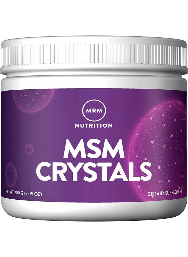 MRM Nutrition MSM Crystals | Methyl-sulfonyl-Methane Drink Mix | Joint Health | Hair + Skin + Nails | Bioavailable Form of Sulfur | Gluten-Free + Vegan | 200 Servings - Image 1