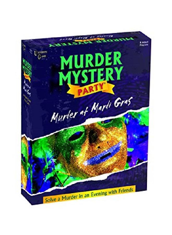 University Games - Murder Mystery Party Games - Murder At Mardi Gras, Host Your Own New Orleans Murder Mystery Dinner For 8 Adult Players, Solve The Case With Crime Scene Clues, 18 Years And Up, 1 Pack , Multi - Image 1