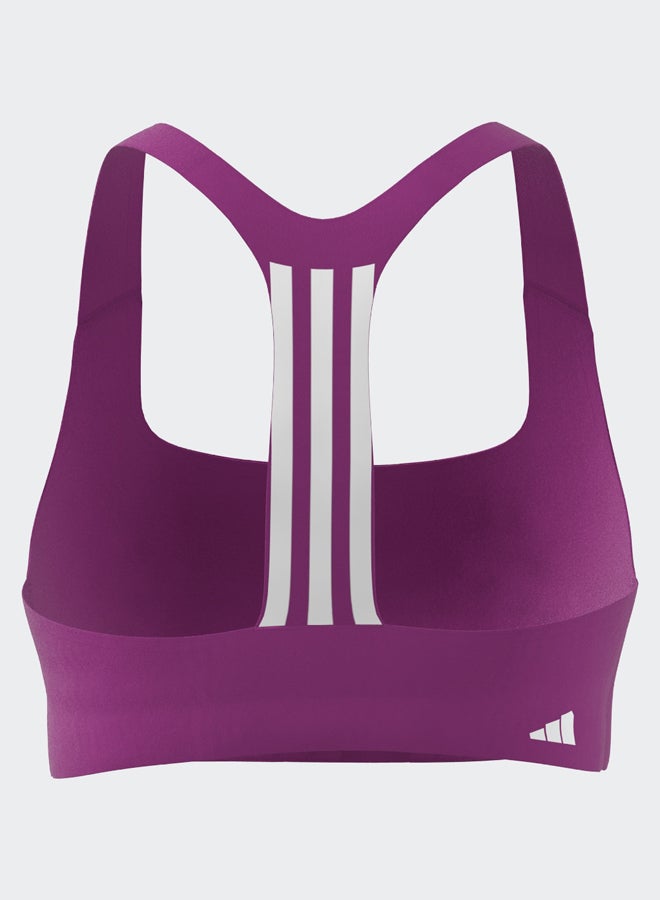 Adidas Powerimpact Training Medium-Support 3-Stripes Bra  - Image 5