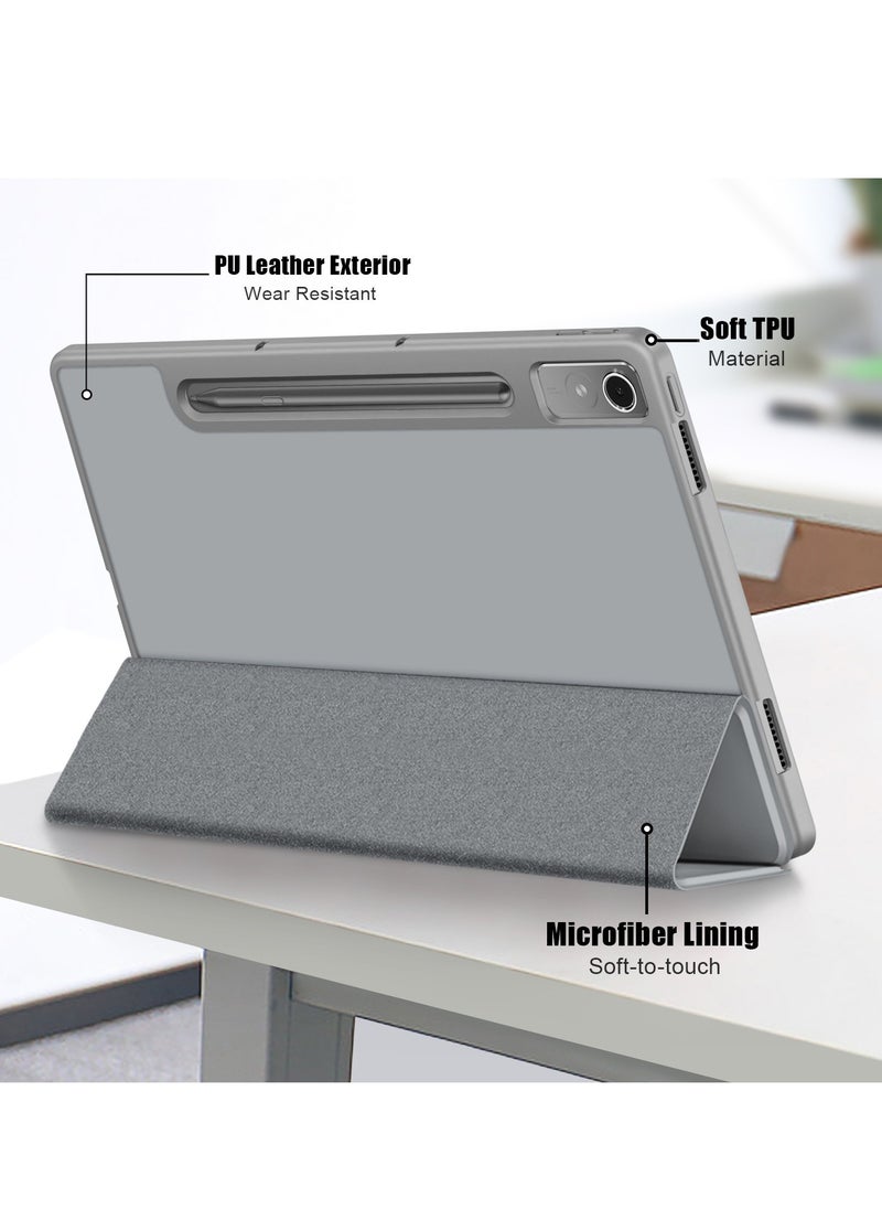 General - Compatible with Lenovo Tab P12 12.7 Case, Card Slot Bracket Function Shockproof Flip Cover, Slim and Lightweight Flip Phone Case Foldable for Lenovo Tab P12 12.7 - Image 1