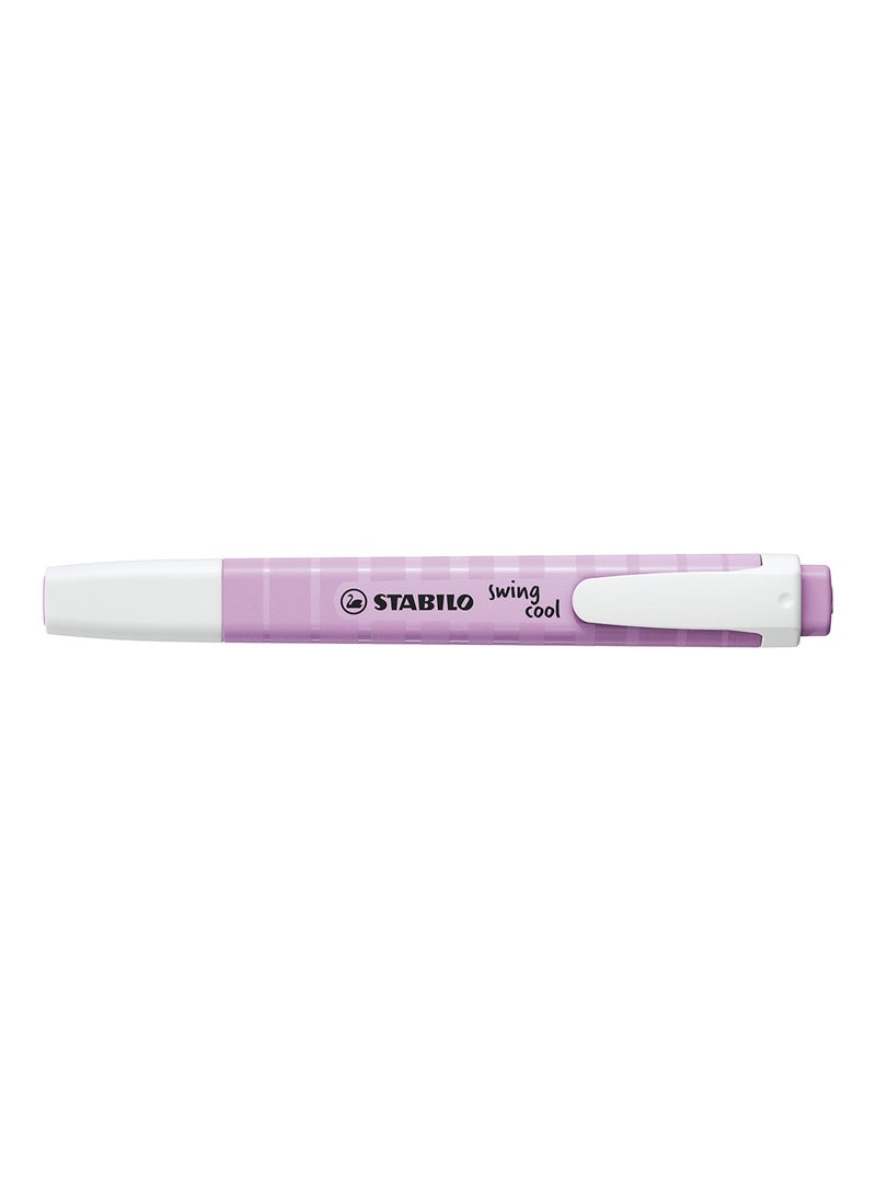 STABILO Highlighter Pen - Swing Cool Pack of 10 Pens in Lilac Pastel Colors , Anti-Dry Out , for Drawing Illustrations , Note Taking  - Image 1
