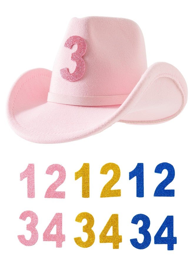 Jastore Baby Boys Girls Toddler Cowboy Hat 1st 2nd 3rd 4th Birthday Hat First Rodeo Cowgirl Hat Birthday Party Western Hat (US, Age, 1 Year, 4 Years, Light Pink) - Image 2