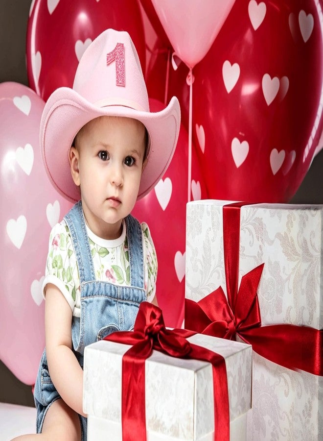 Jastore Baby Boys Girls Toddler Cowboy Hat 1st 2nd 3rd 4th Birthday Hat First Rodeo Cowgirl Hat Birthday Party Western Hat (US, Age, 1 Year, 4 Years, Light Pink) - Image 5