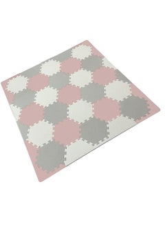 Bumble & Bird Bumble & Bird - BabySafe Play Mat - Hexagonal Pink/Cream  - Image 4