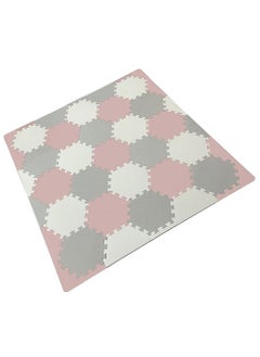 Bumble & Bird Bumble & Bird - BabySafe Play Mat - Hexagonal Pink/Cream  - Image 3